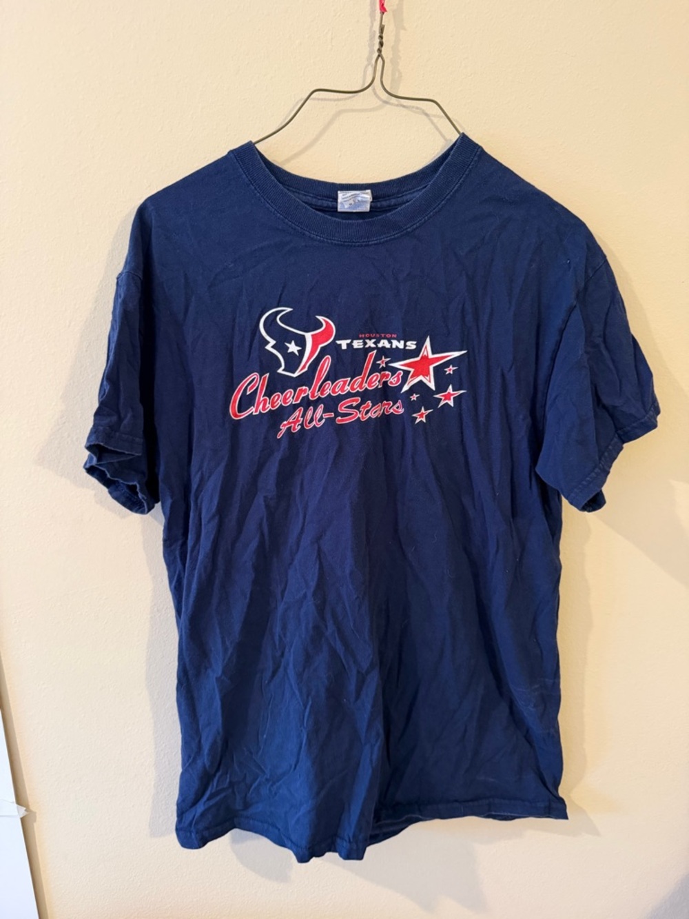 Vintage Navy Texans Cheerleaders All-Stars T-Shirt